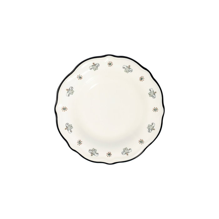 Hermia Helen Fulya 24 Ytkm Juego de Cena de Porcelana Multicolor de 24 Piezas